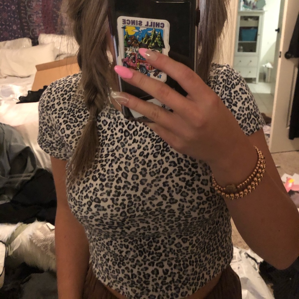 Brandy Melville Cheetah top